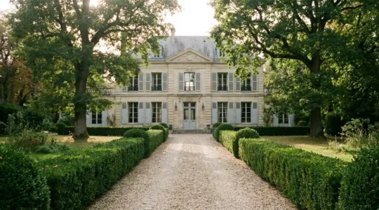 Maison de maître en pierre avec jardin arboré dans l'ouest parisien